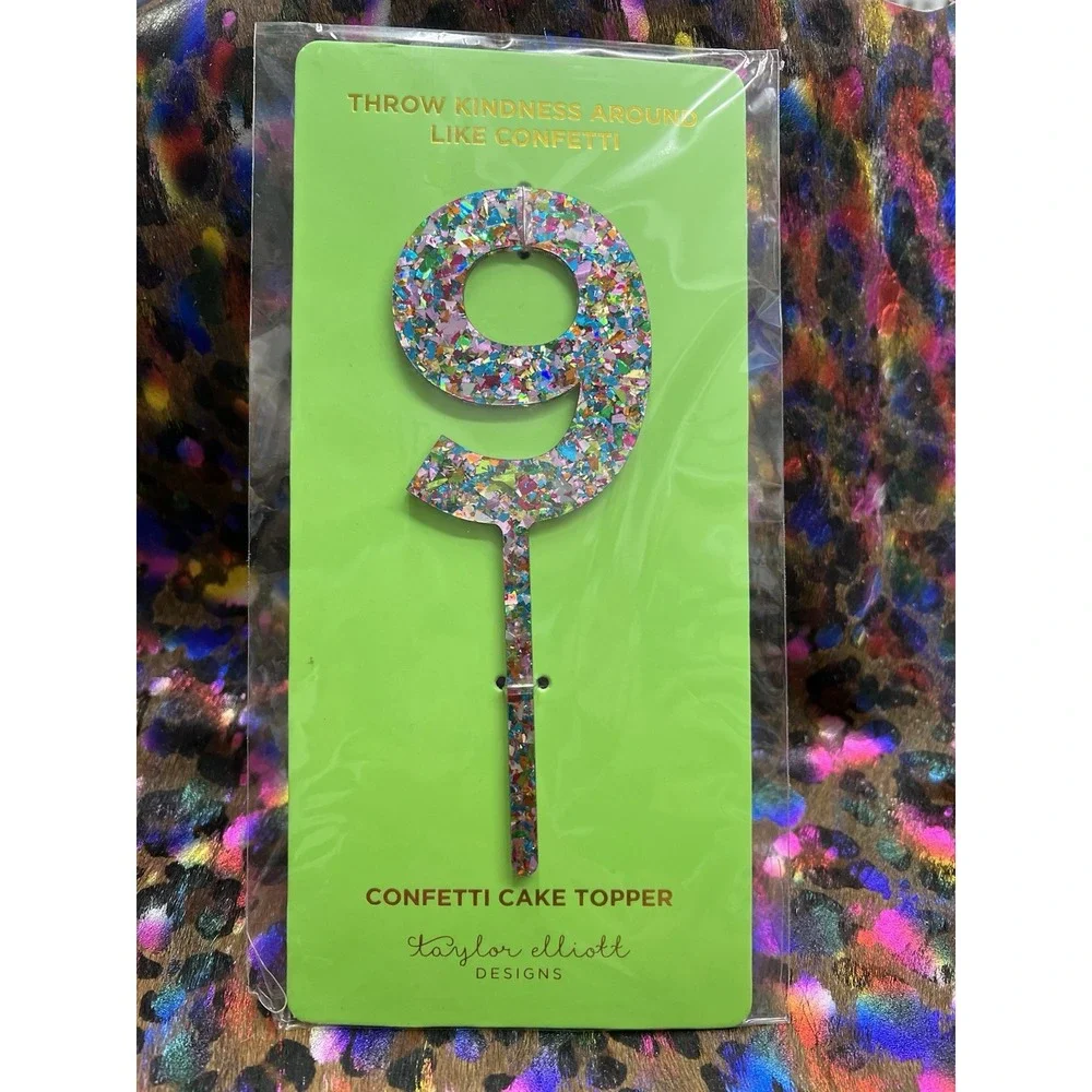Confetti Cake Topper NEW‎ By Taylor Elliott Designs 9